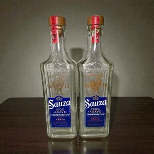 Sauza Conmemorativo Anejo Tequila Empty Bottle Set Of 2